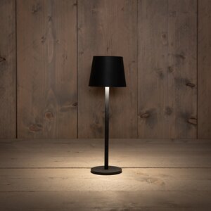 Anna's Collection Draagbare tafellamp - H26,5xD9cm Zwart - afbeelding 2