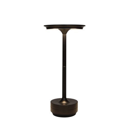 Anna's Collection Draagbare tafellamp - H28xD13cm Zwart - afbeelding 1