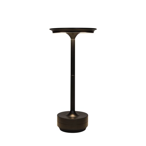 Anna's Collection Draagbare tafellamp - H28xD13cm Zwart - afbeelding 2