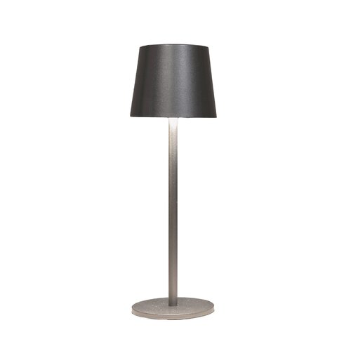 Anna's Collection Draagbare tafellamp - H36,5xD11cm Antraciet - afbeelding 2