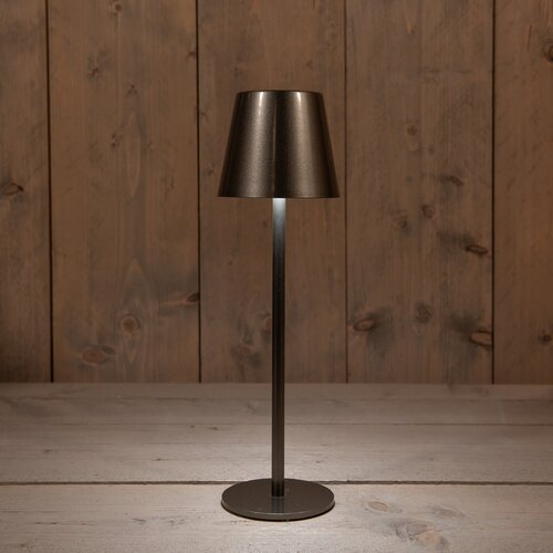Anna's Collection Draagbare tafellamp - H36,5xD11cm Antraciet - afbeelding 1