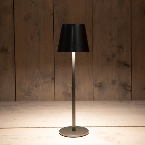 Anna's Collection Draagbare tafellamp - H36,5xD11cm Zwart - afbeelding 2