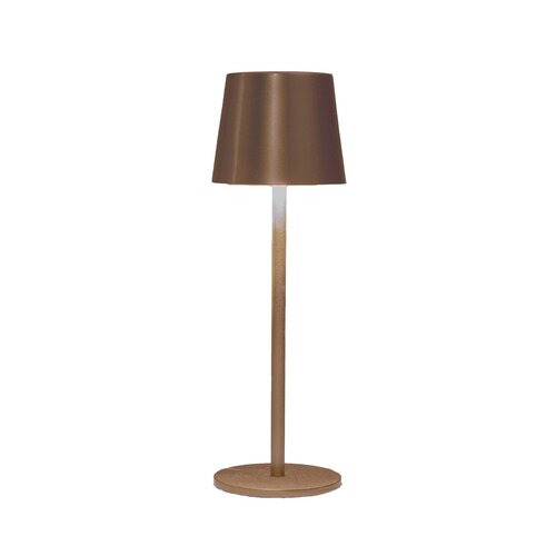 Anna's Collection Draagbare tafellamp led - H27,5xD9cm Brons - afbeelding 1