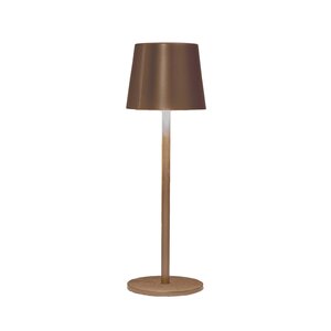 Anna's Collection Draagbare tafellamp led - H27,5xD9cm Brons - afbeelding 1