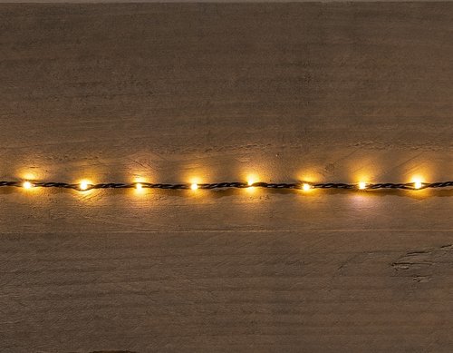 Anna's Collection flexwire snoerverlichting zwart klassiek warm - L 30 m 1000 L - afbeelding 2