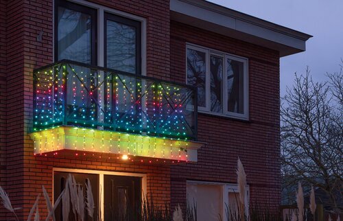 Anna's Collection Gordijnverlichting met afstandsbediening - B300xH140cm Meerkleurig
