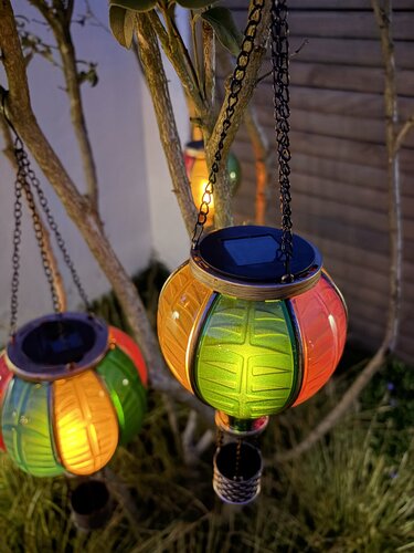 Anna's Collection Hanglamp Solar Luchtballon - 20x62cm Multi - afbeelding 4