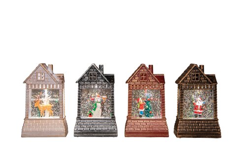 Anna's Collection Kersthuisje glitterwater - afbeelding 1