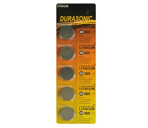 Anna's Collection 5-pack batterij knoopcel CR2025