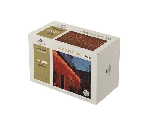 Anna's Collection Koppelbare ijspegelverlichting 200 lampjes - L4m Classic warm - afbeelding 2