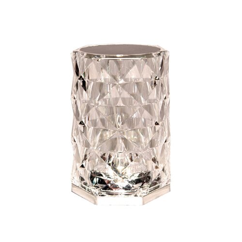 Anna's Collection Kristallamp laag - H12xD8,5cm Warm wit - afbeelding 1