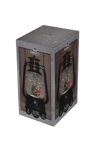 Anna's Collection Lantaarn kerstboom - H20,5cm Zwart - afbeelding 2