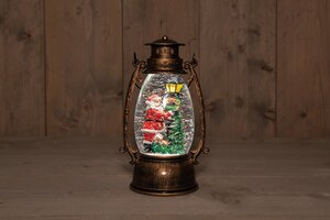 Anna's Collection Lantaarn kerstman - B14,5xH24cm - afbeelding 3
