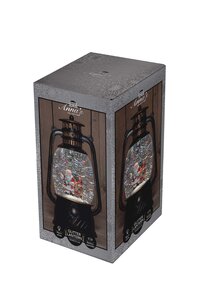Anna's Collection Lantaarn kerstman - H20,5cm Zwart - afbeelding 2