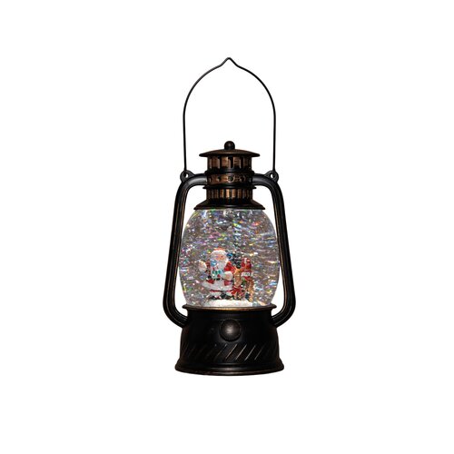 Anna's Collection Lantaarn kerstman - H20,5cm Zwart - afbeelding 4