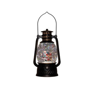 Anna's Collection Lantaarn kerstman - H20,5cm Zwart - afbeelding 4