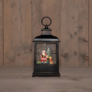 Anna's Collection Lantaarn kerstman - H27cm Zwart - afbeelding 3