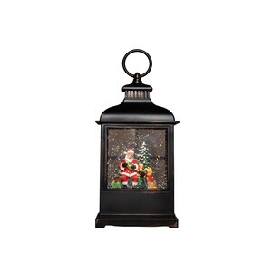 Anna's Collection Lantaarn kerstman - H27cm Zwart - afbeelding 4