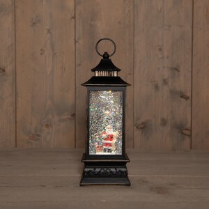 Anna's Collection Lantaarn kerstman - H29cm Zwart - afbeelding 3
