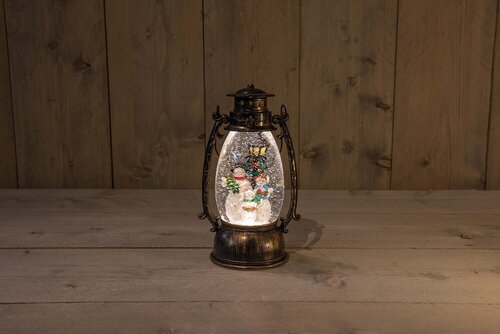 Anna's Collection Lantaarn sneeuwman - H24cm - afbeelding 1