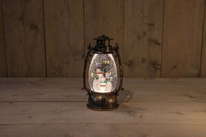 Anna's Collection Lantaarn sneeuwman - H24cm - afbeelding 1