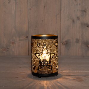 Anna's Collection Lantaarn ster - H16xB10,5cm Zwart - afbeelding 2