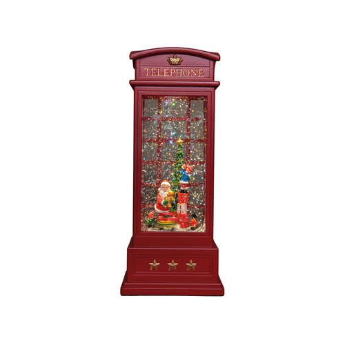 Anna's Collection Lantaarn telefooncel - H25cm Rood - afbeelding 4