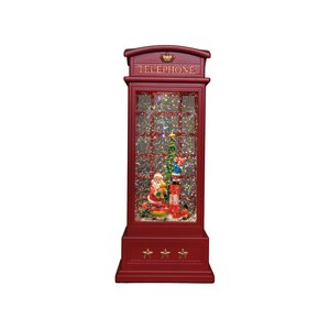 Anna's Collection Lantaarn telefooncel - H25cm Rood - afbeelding 4