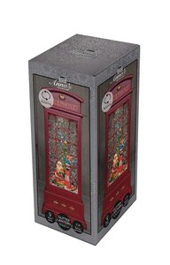 Anna's Collection Lantaarn telefooncel - H25cm Rood - afbeelding 2