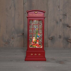 Anna's Collection Lantaarn telefooncel - H25cm Rood - afbeelding 1