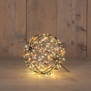 Anna's Collection LED-bal metaal luxury - 200 lampjes - flashfunctie - D 18 cm - afbeelding 2