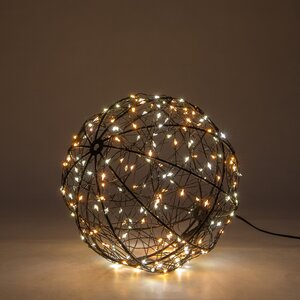 Anna's Collection LED-bal metaal luxury - 200 lampjes - flashfunctie - D 18 cm - afbeelding 3