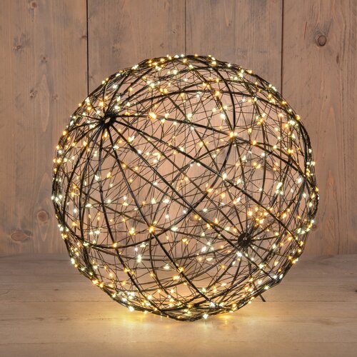 Anna's Collection LED-bal metaal luxury - 500 lampjes - flashfunctie - D 35 cm - afbeelding 2