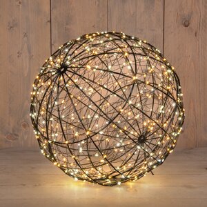 Anna's Collection LED-bal metaal luxury - 500 lampjes - flashfunctie - D 35 cm - afbeelding 2
