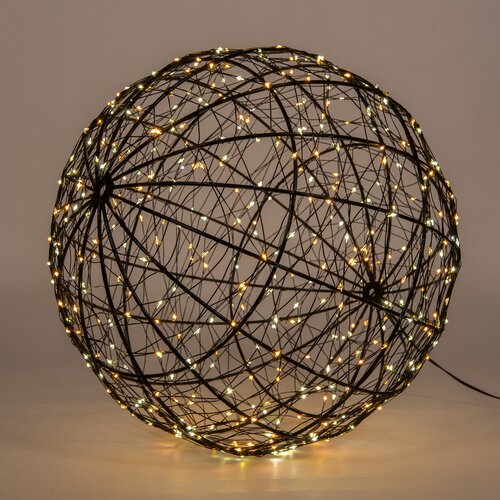 Anna's Collection LED-bal metaal luxury - 500 lampjes - flashfunctie - D 35 cm - afbeelding 3