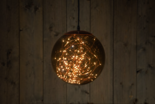 Anna's Collection LED-bal smokey classic warm - 125 lampjes - flashfunctie - D 25 cm - afbeelding 2