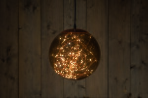 Anna's Collection LED-bal smokey classic warm - 125 lampjes - flashfunctie - D 25 cm - afbeelding 2