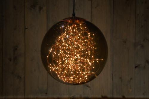 Anna's Collection LED-bal smokey classic warm - 300 lampjes - flashfunctie - D 37 cm - afbeelding 2