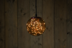 Anna's Collection LED-bal smokey classic warm - 80 lampjes - flashfunctie - D 18 cm - afbeelding 2