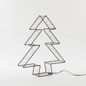 Anna's Collection LED-boom metaal zwart classic warm - 300 lampjes - B 36 x D 7 cm - afbeelding 1
