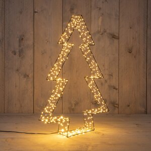 Anna's Collection LED-boom metaal zwart classic warm - 540 lampjes - B 56 x D 7 cm - afbeelding 2