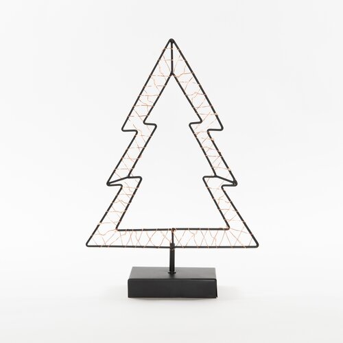 Anna's Collection LED-boom zwart - classic warm - 40 lampjes - 24 x 35,5 cm