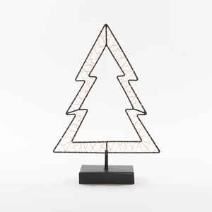 Anna's Collection LED-boom zwart - classic warm - 40 lampjes - 24 x 35,5 cm - afbeelding 1