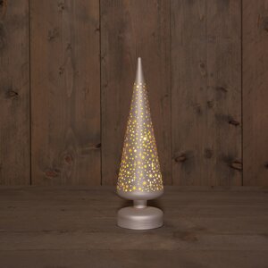 Anna's Collection LED-boompje glas sterrenmotief - H30cm Champagne - afbeelding 1