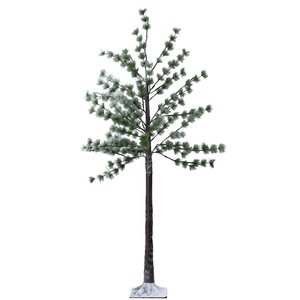 Anna's Collection LED-dennenboom met sneeuw 96 lampjes - H180cm Classic warm - afbeelding 2