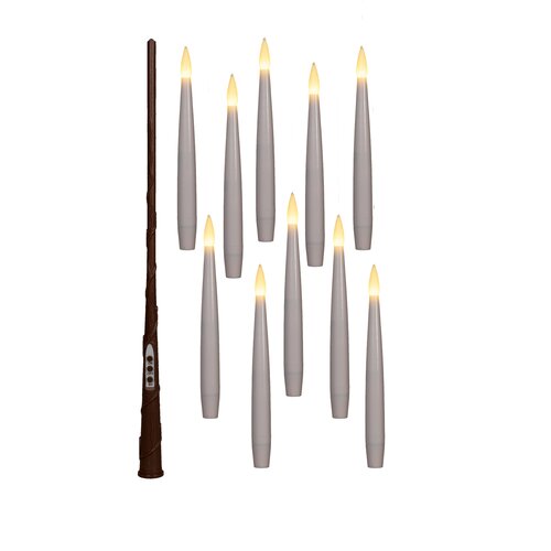 Anna's Collection LED dinerkaars zwevend wit 10 stuks - H 15 cm