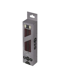 Anna's Collection LED-dinerkaarsen bewegende vlam - H18cm Bordeaux 2 stuks - afbeelding 2
