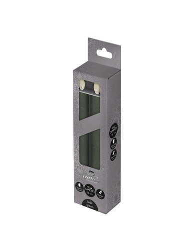 Anna's Collection LED-dinerkaarsen bewegende vlam - H18cm Jade 2 stuks - afbeelding 2