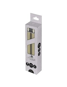 Anna's Collection LED-dinerkaarsen rustiek met 3D-vlam ivoor - set van 2 - H 18 cm - afbeelding 2