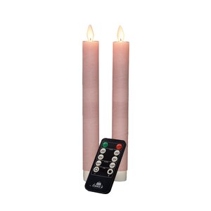 Anna's Collection 2-pack dinerkaars bewegende vlam - H 23 cm